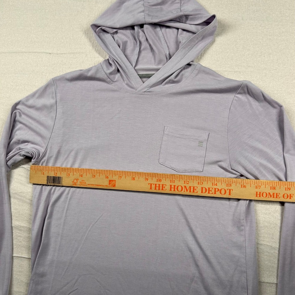 Free Fly Hoodie Women M Bamboo Lightweight Purple Lavender Long Sleeve Sun Shirt - Picture 7 of 9